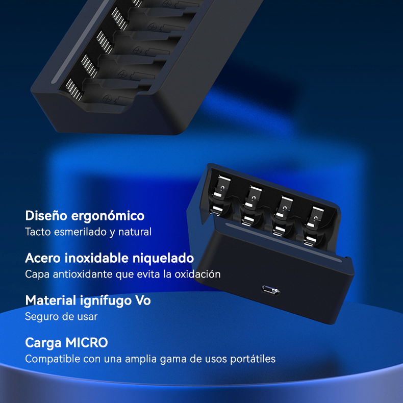 🔋 Cargador Universal y Juego de Baterías: Compatible con Baterías AA/AAA NiMH y de Litio – ¡Imprescindible para Cada Hogar! 🌟