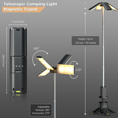 35% OFF-Limitted Time Offer🎄Rechargeable Telescopic Camping Light🎁