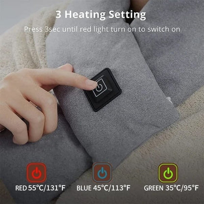 🎄 Special Holiday Offer: 45% OFF: Heated Scarf Electric Heat Scarves with Heating Pad – Rechargeable