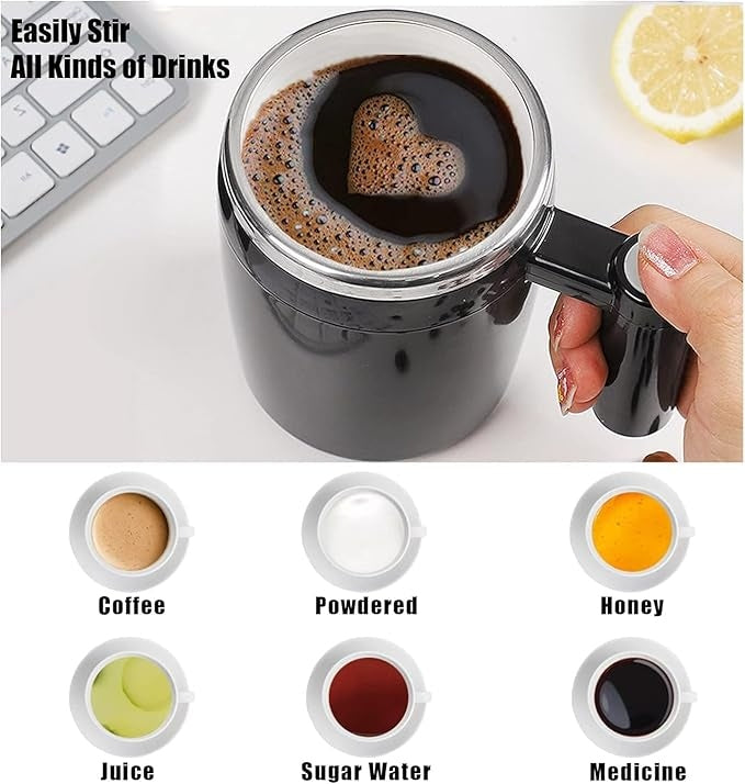 Auto Magnetic Self-Stirring Mug - Rechargeable Auto Magnetic Coffee Mug