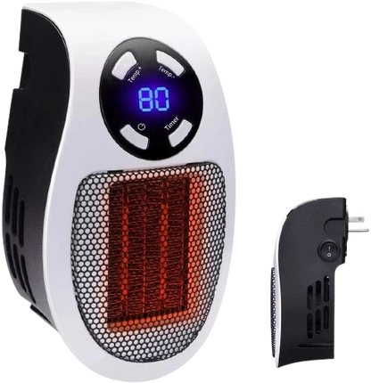 350W&450W Space Heater, Remote Wall Outlet Mini Portable Heater