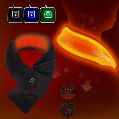 🎄 Special Holiday Offer: 45% OFF: Heated Scarf Electric Heat Scarves with Heating Pad – Rechargeable