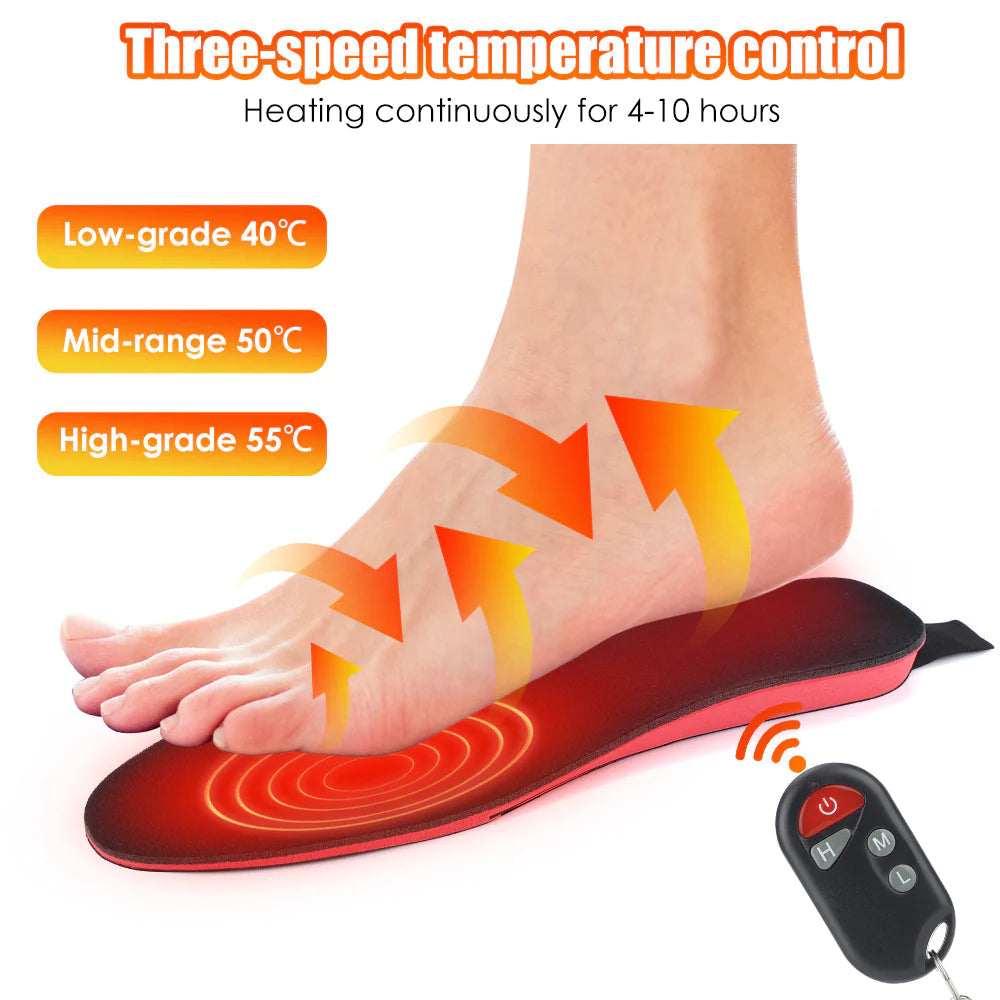 Rechargeable Heated Insoles – Customizable Warmth for Men & Women